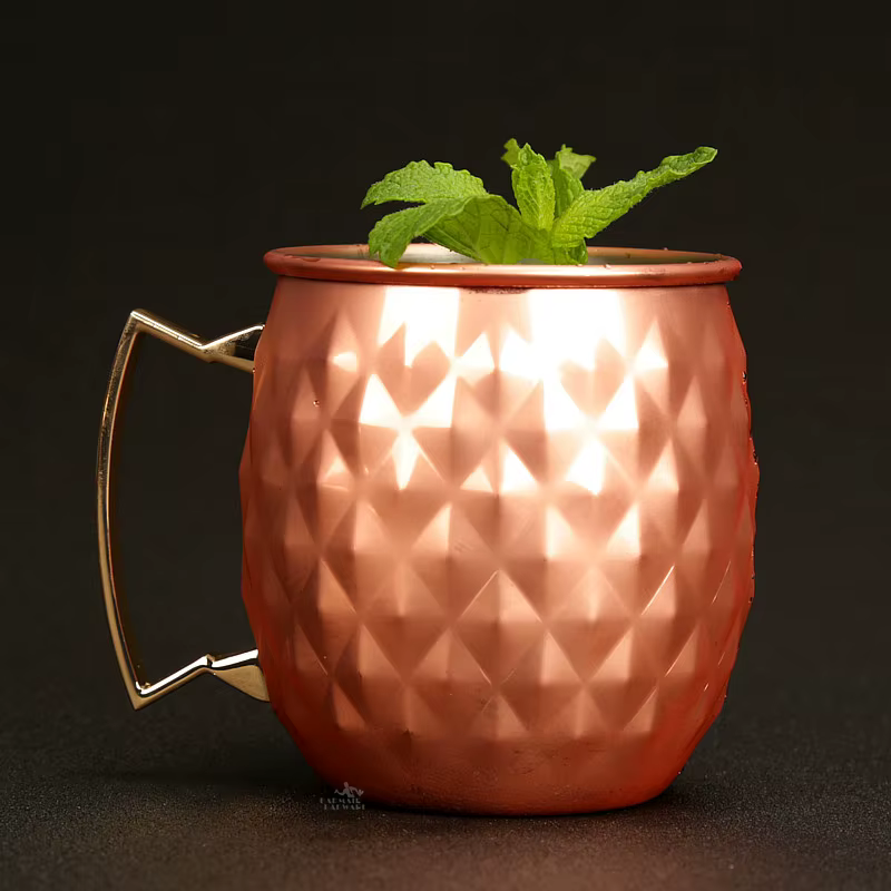 4 pièces 550ml Net moscou Mule cuivre tasses métal tasse