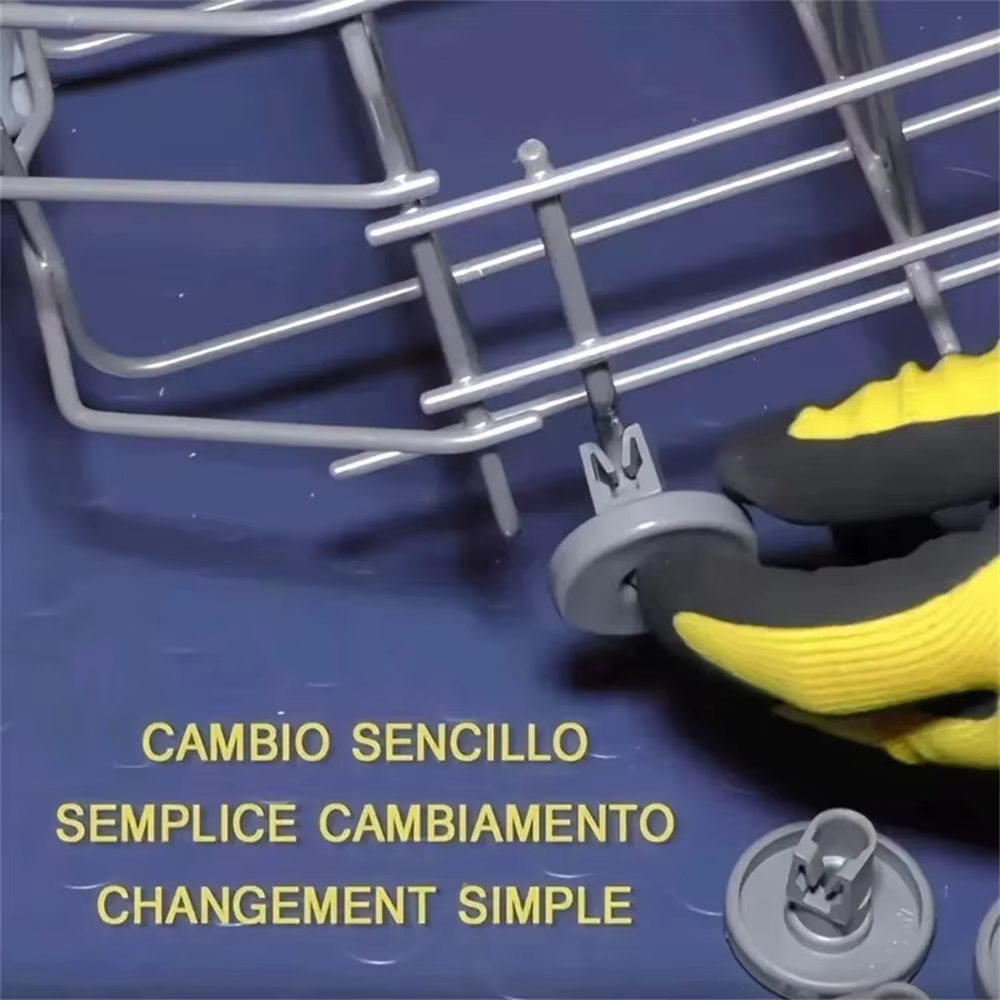 8 roues pour lave-vaisselle AEG Electrolux FAVORIT Zanussi ﻿   8 pièces de roulettes pour panier supérieur de lave-vaisselle Aeg