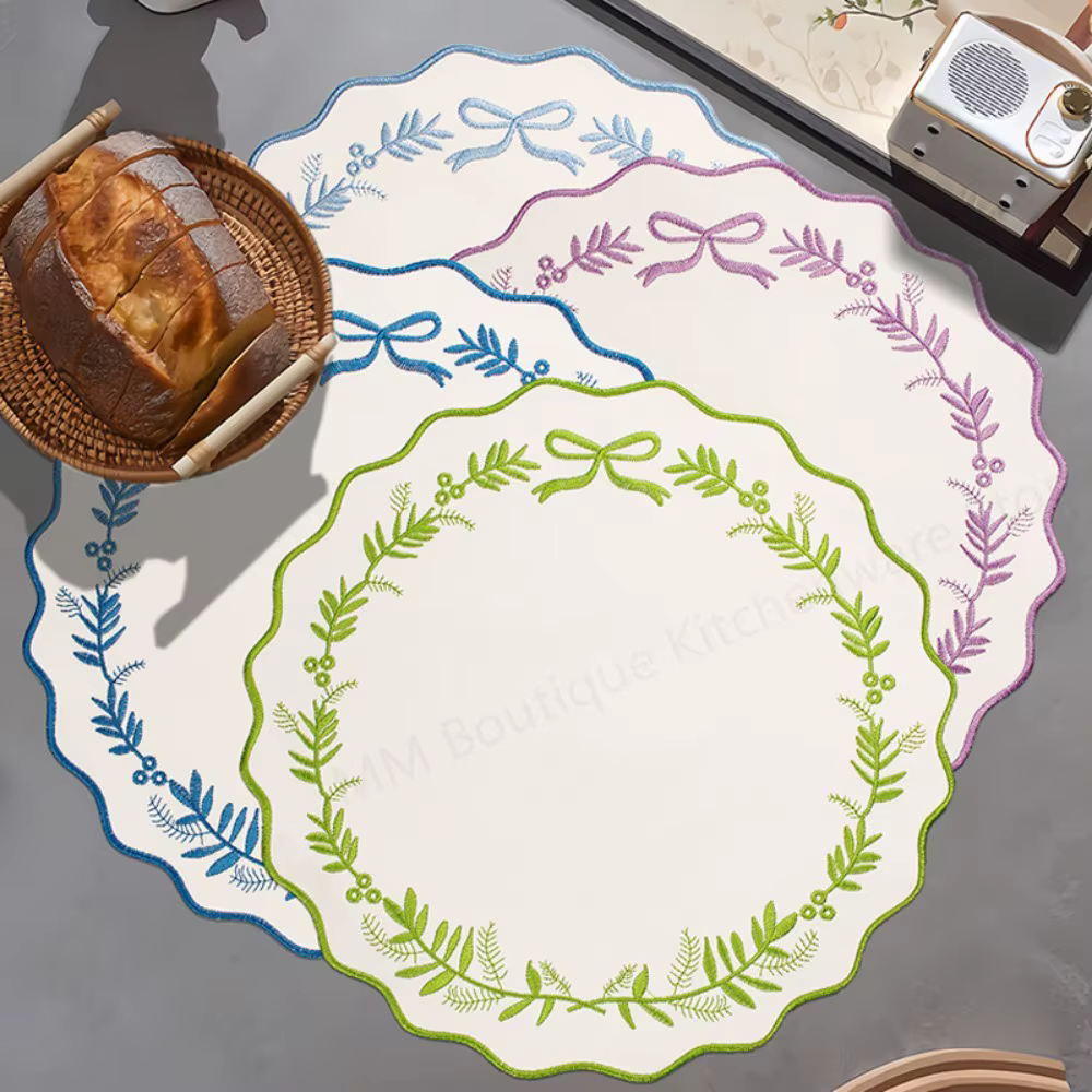 Set de table personnalisé avec broderie