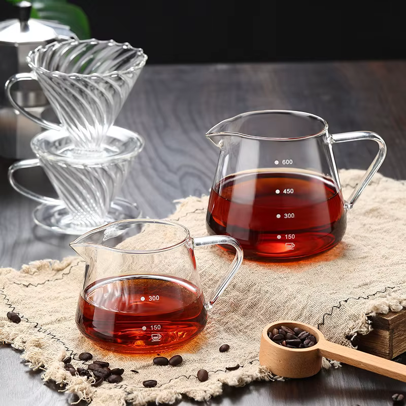 Cafetière en verre réutilisable