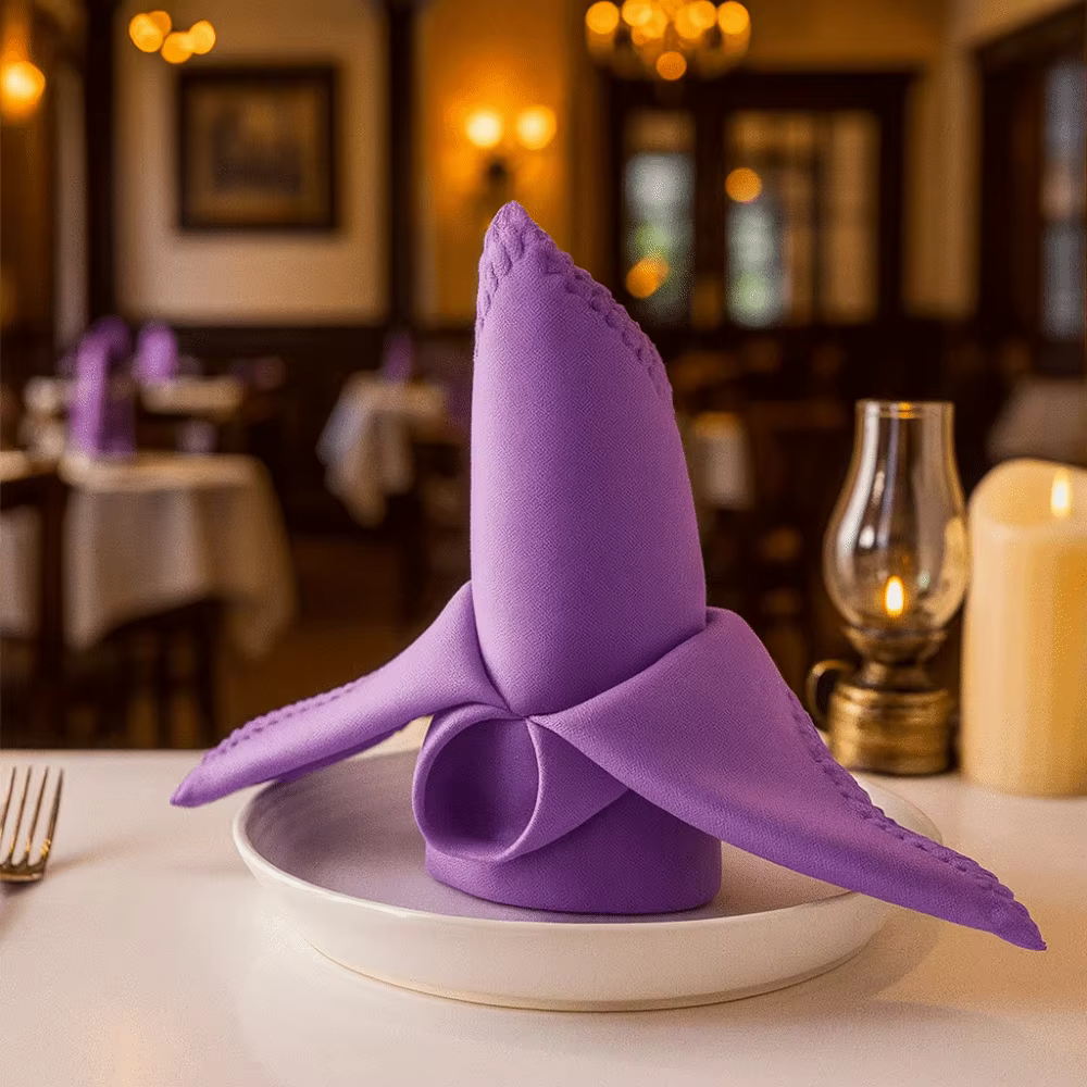 Serviettes de Table en Satin lavables et réutilisables