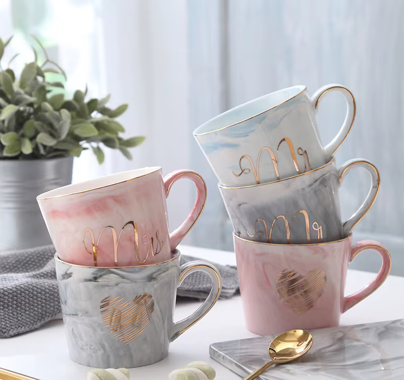 Tasse à café en marbre M. et Mme