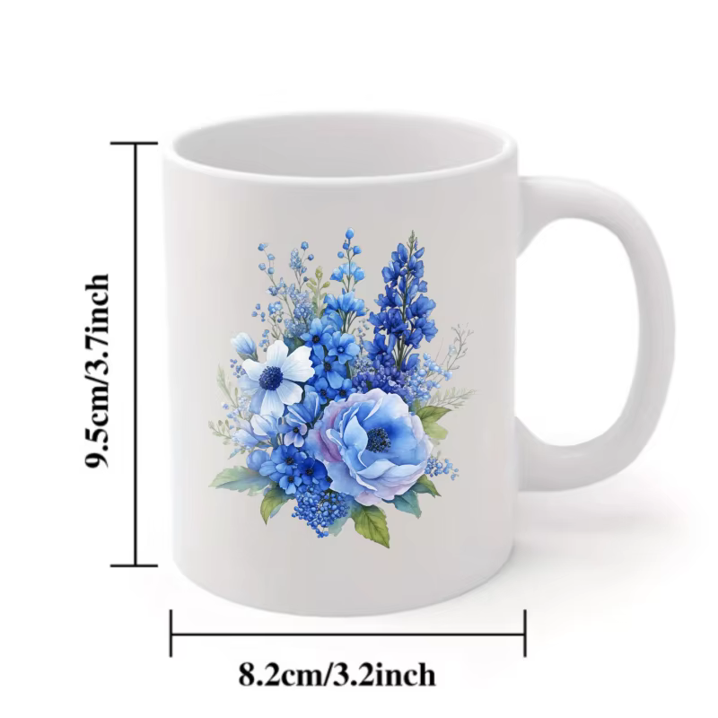 Tasse en céramique de conception florale