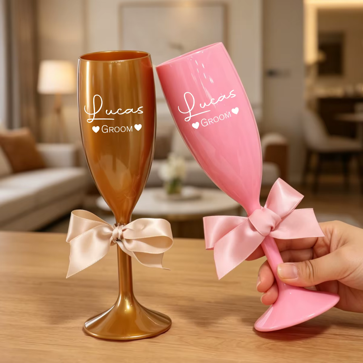 Flûte à champagne personnalisée