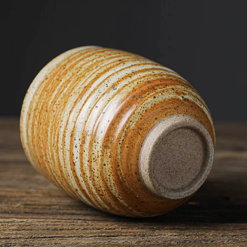 Tasse à café en poterie artisanale émaillée à la main