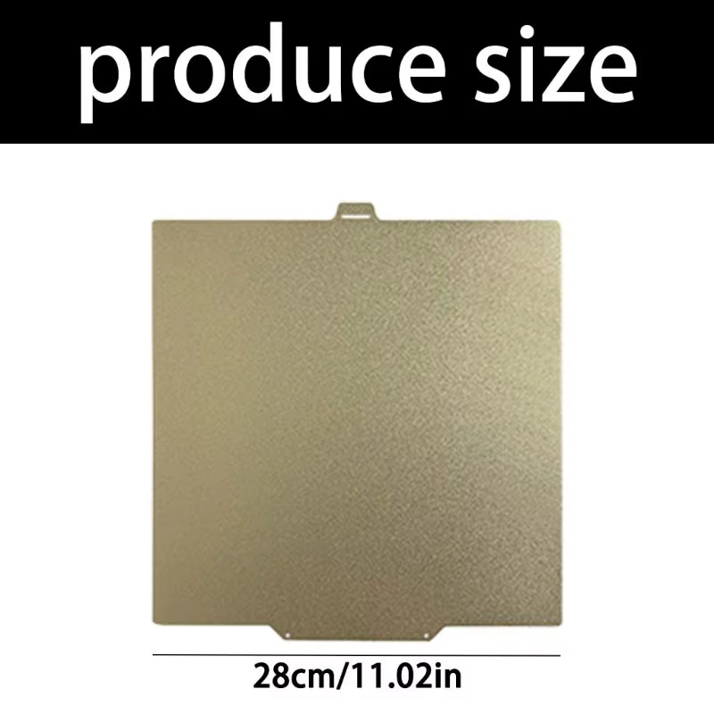 Plaque construction avec revêtement PEI 31BA, pour Plate-forme d'imprimante 3D, excellente adhérence propriétés 280x280mm