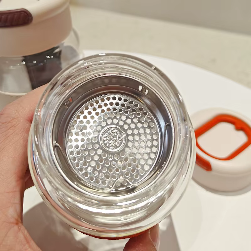 Tasse d'eau en verre Borosilicate de 550ml