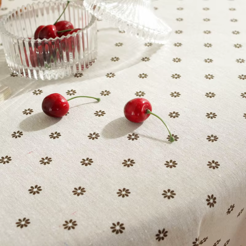 Nappe à pampilles imprimées