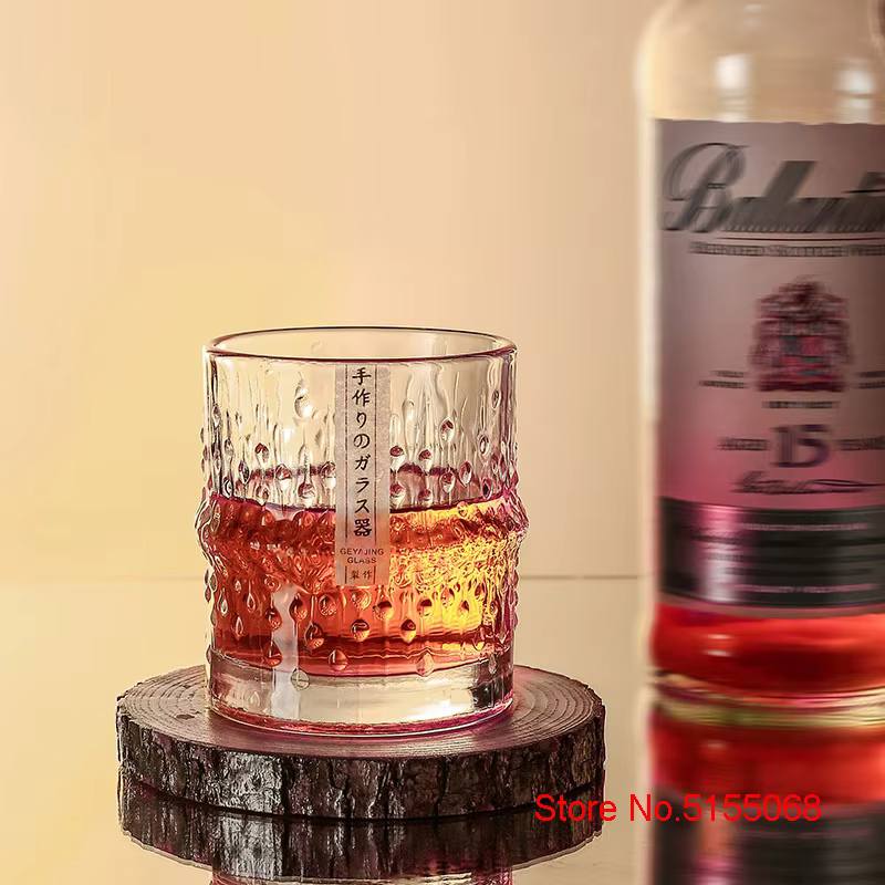 Verres à whisky à l'ancienne en bambou de style japonais