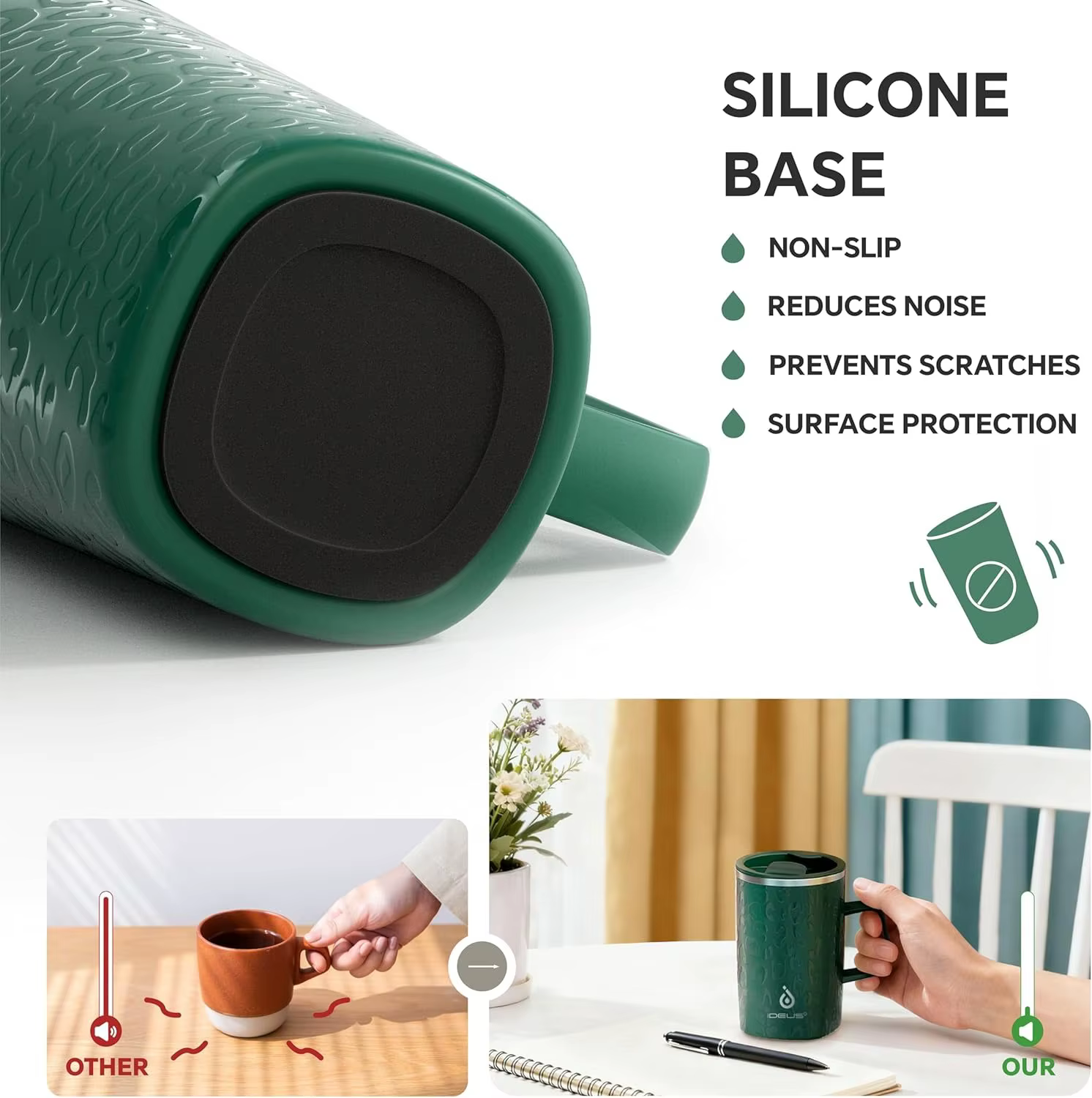 Ideus – tasse à café isolée sous vide de 16oz