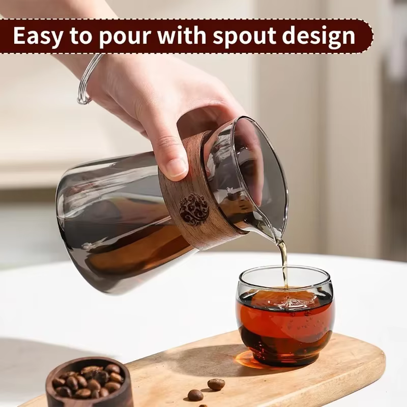 Carafe de cafetière en verre de 17oz/500ml
