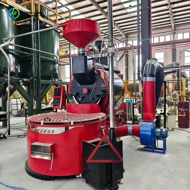 Ligne de production de café industrielle personnalisée, gamme complète de machines à torréfier le café de 60 kg à 360 kg
