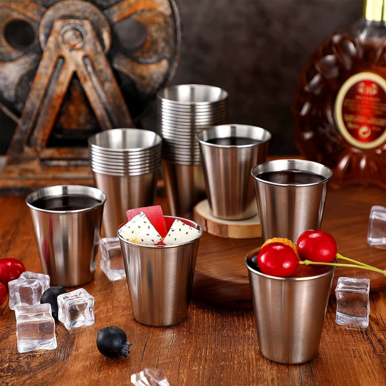 Verres à liqueur en acier inoxydable 2.5 oz