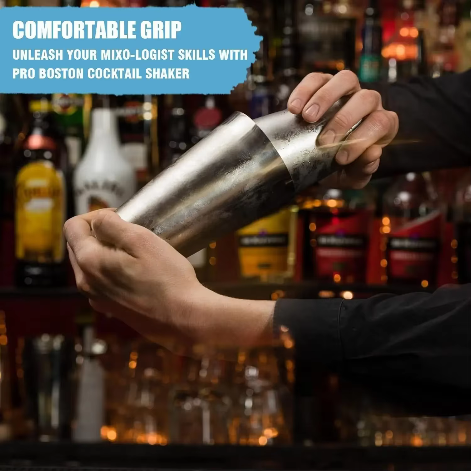 4/5 pièces professionnel Boston Cocktail Shaker ensemble mélangeur