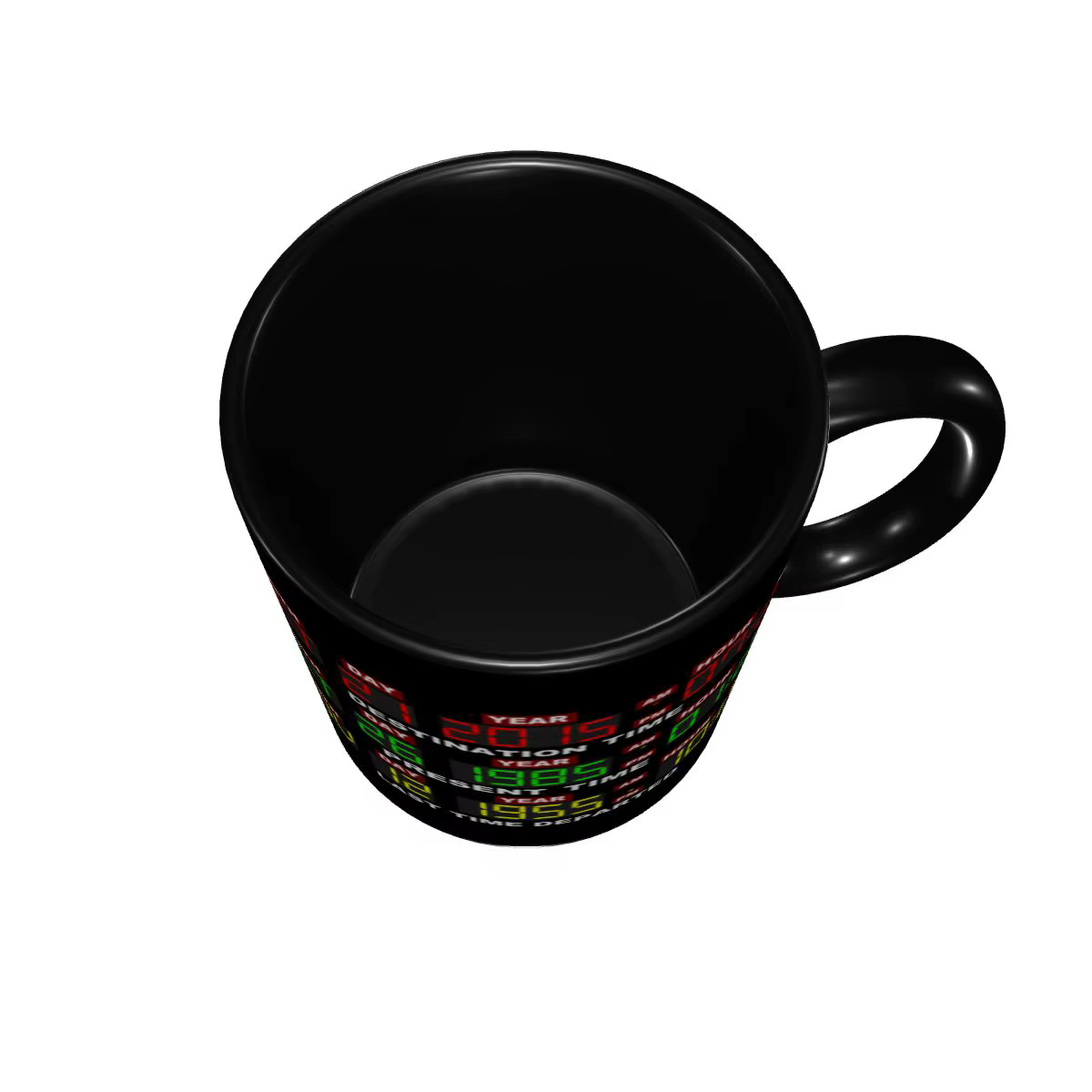 Circuits de temps personnalisés sur tasse bricolage retour vers le futur
