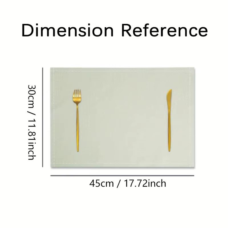 VIKAMA Lot de 2/4/6 tapis de table classiques à carreaux noirs et blancs