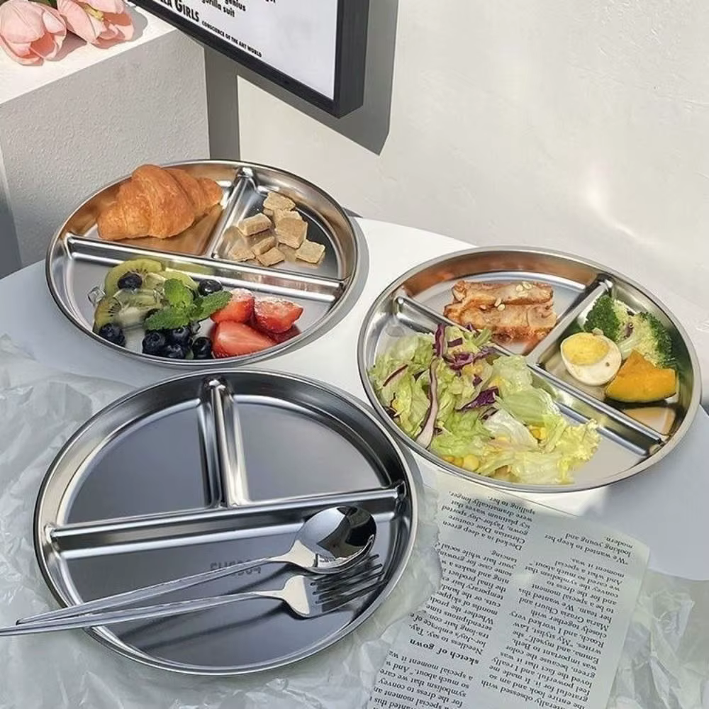Plaques de contrôle de portions en acier inoxydable 304