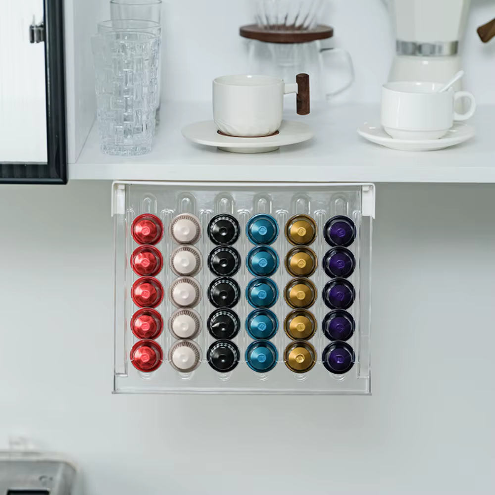 Boîte de rangement de capsules de café à usage domestique