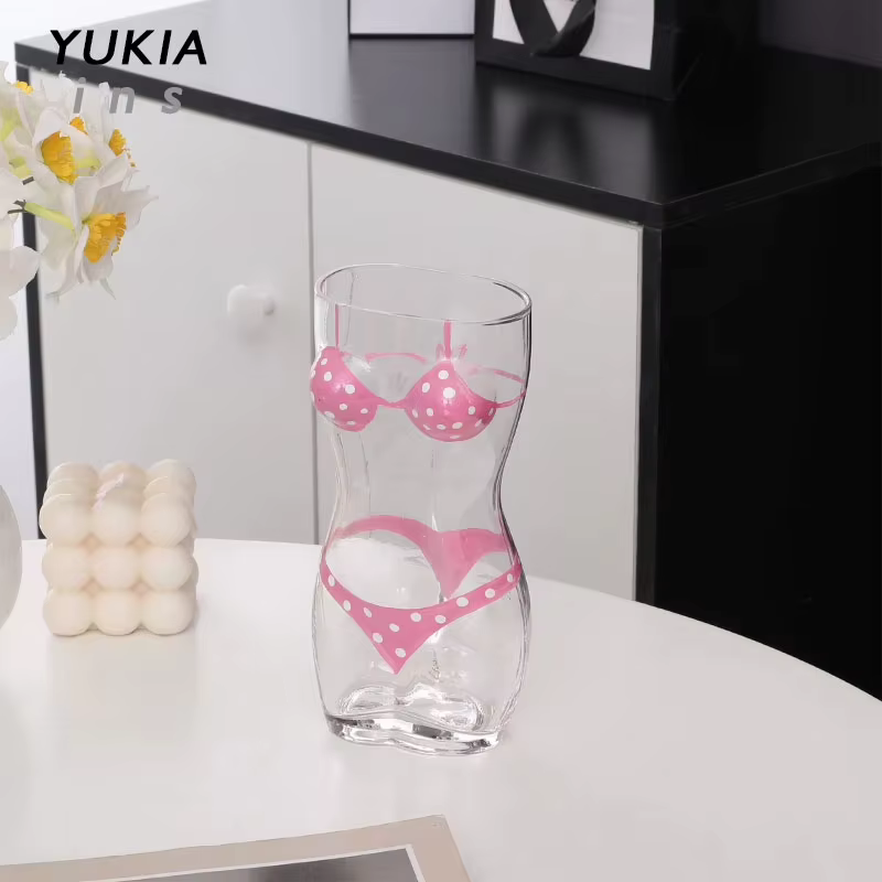 Verre à vin en cristal peint de Bikini de grande capacité de 500ml
