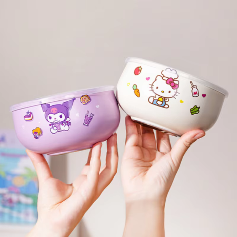 Bol à riz pour Sanrio Kawaii Hello Kitty Kuromi