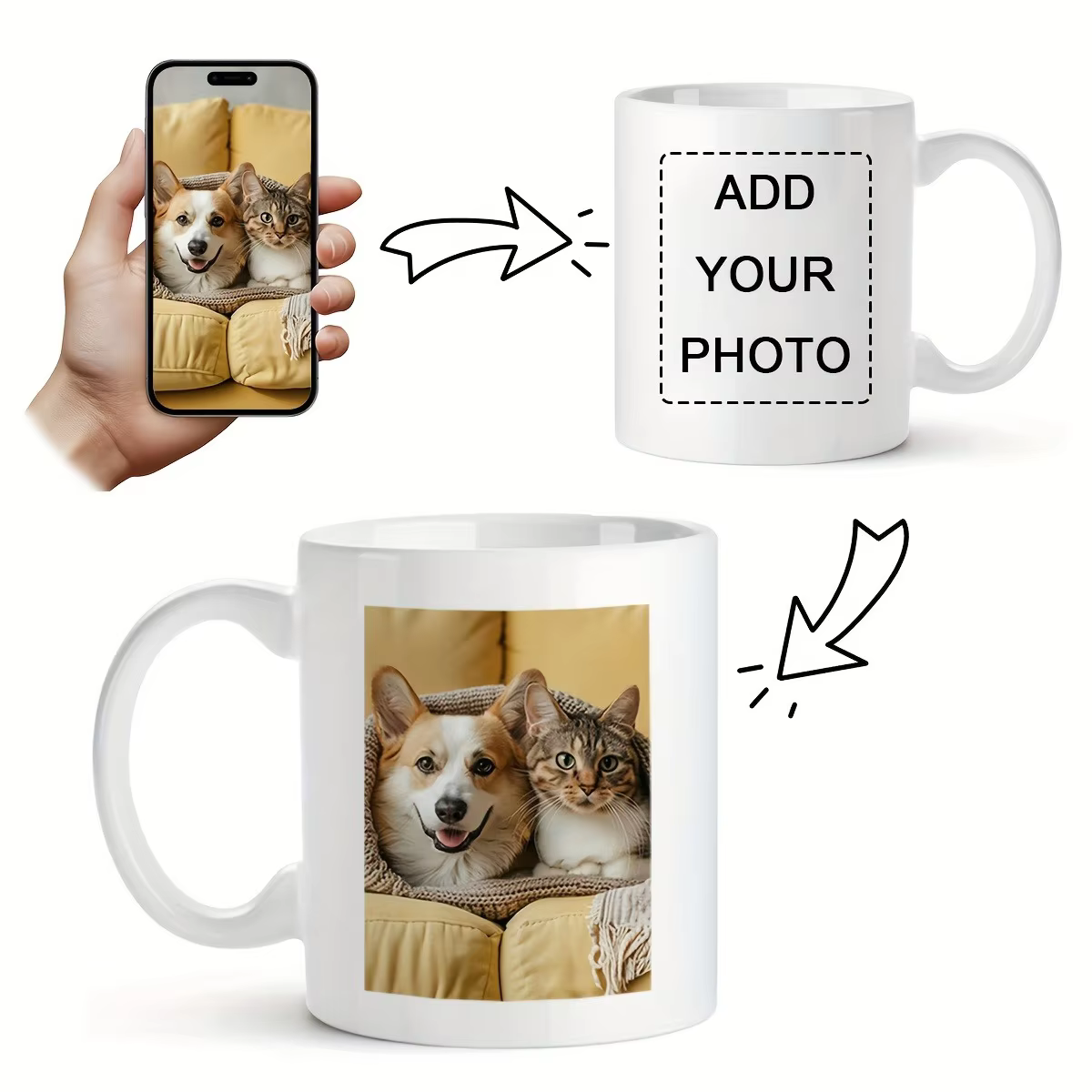 Mug personnalisé sur mesure 1 pièce