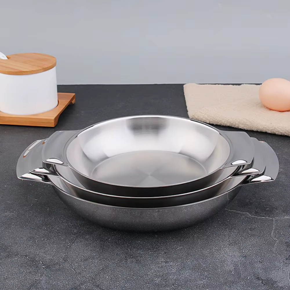 Assiettes à collation en acier inoxydable