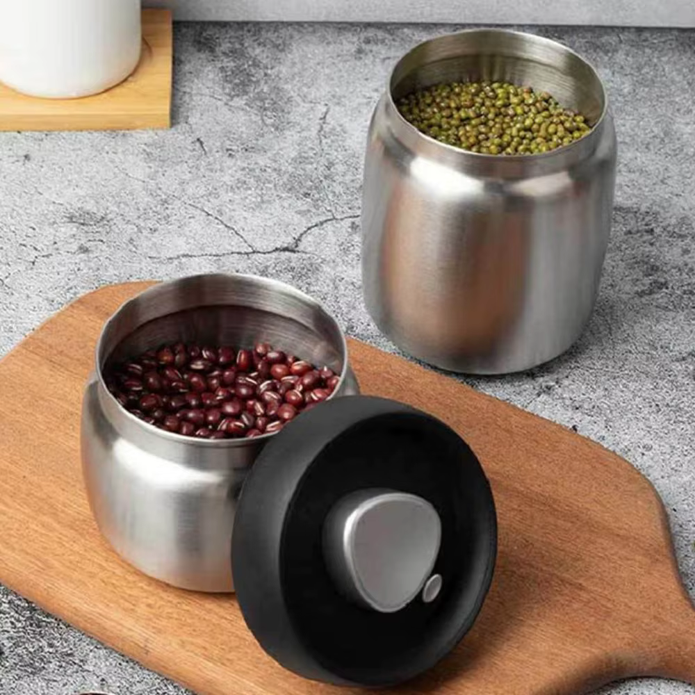 Pichet scellé sous vide en grains de café en acier inoxydable 304