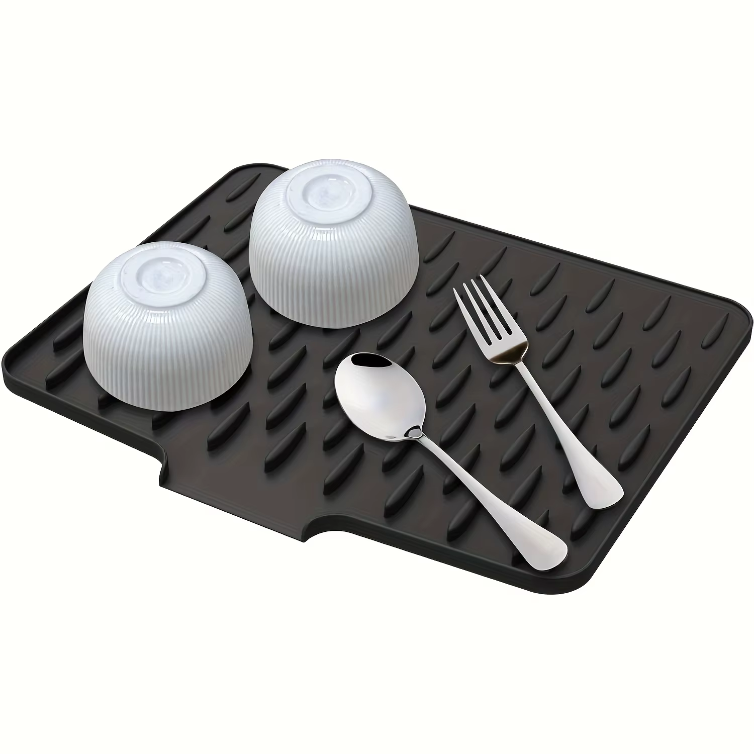 Tapis de vidange de cuisine en Silicone avec conception de Drainage intégrée