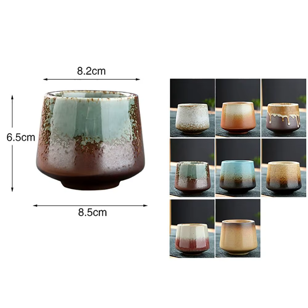 Tasse à café en céramique de transformation de four à thé rétro
