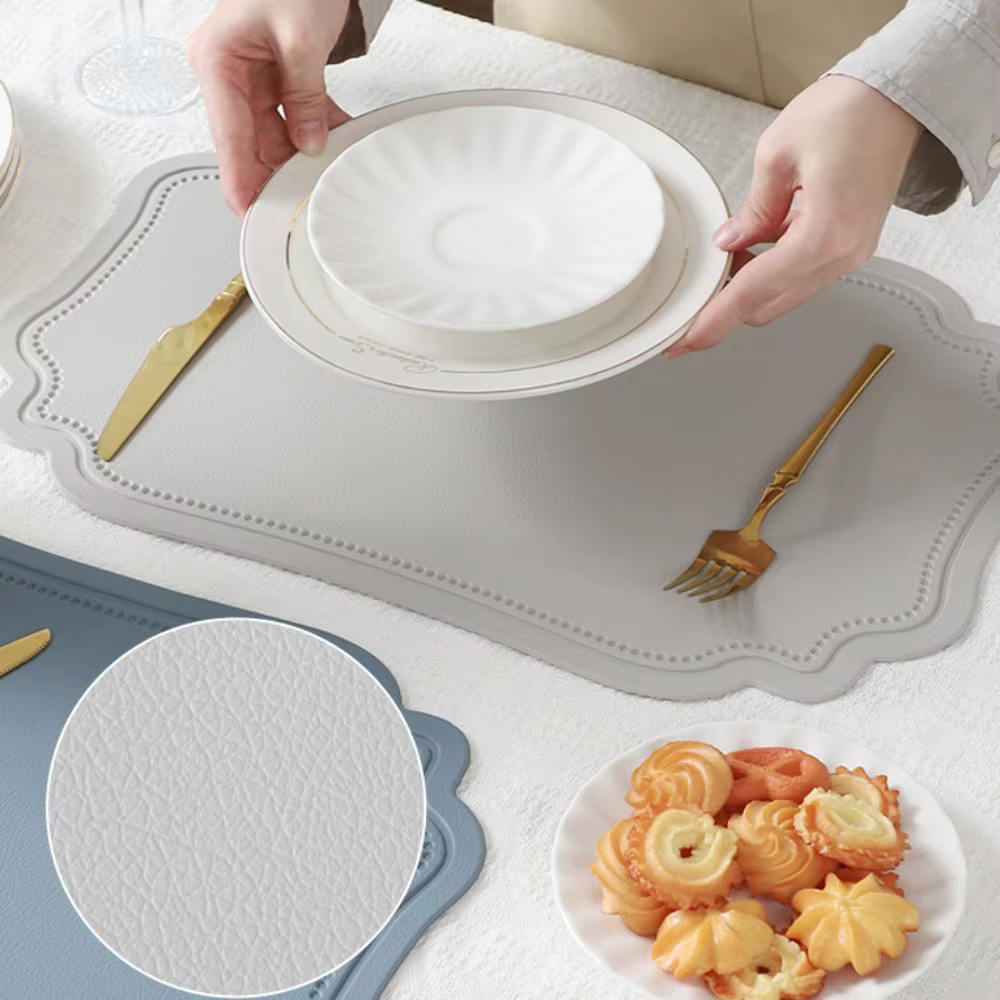 Ensemble de 4 dessous-de-plat rétro irréguliers
