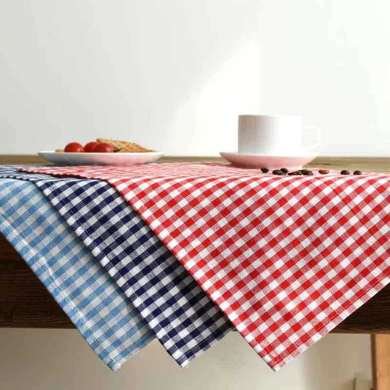 Ins napperon frais Plaid tapis de Table Photo fond tissu