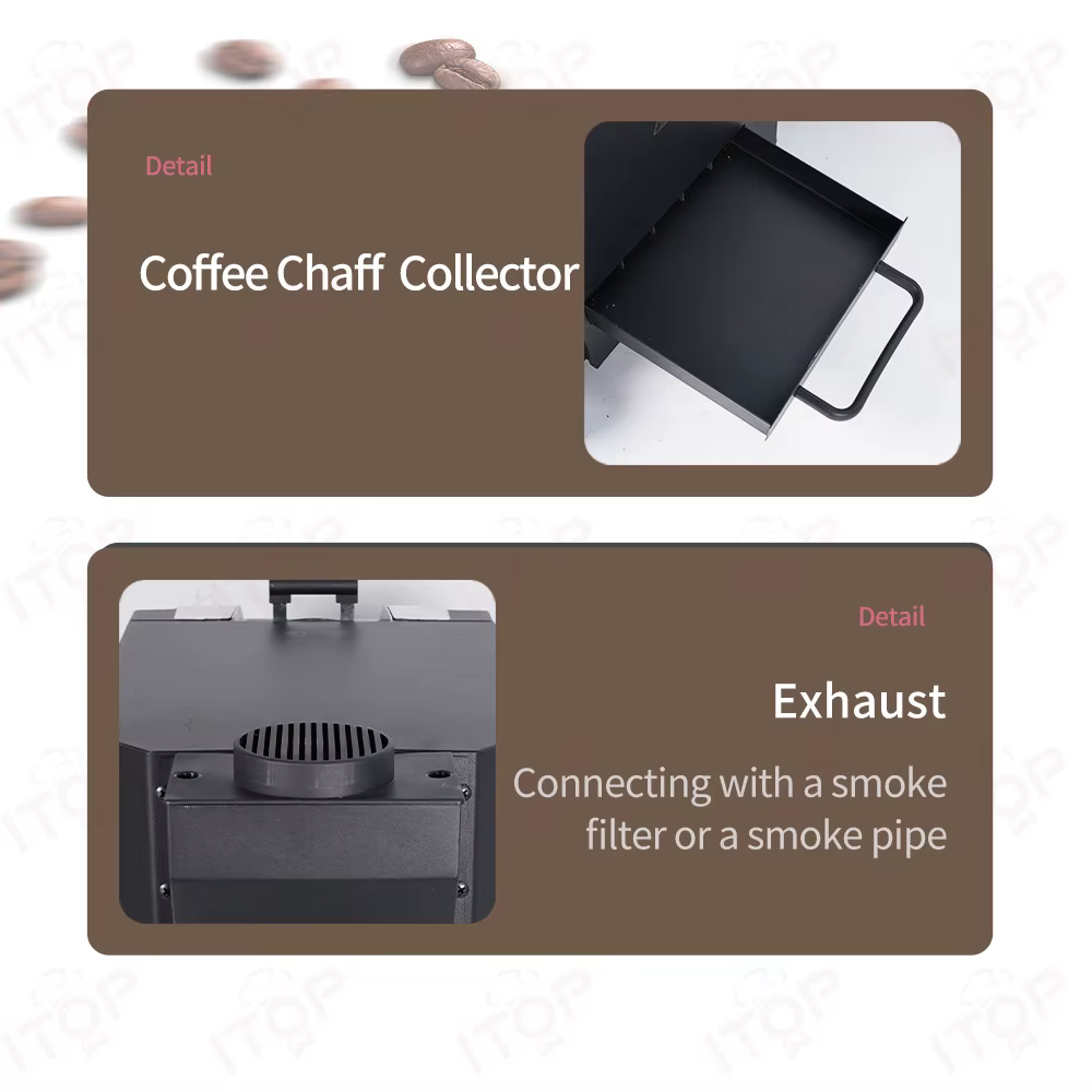 ITOP V2-Torréfacteur de grains de café CYBEROASTER avec connexion artistique