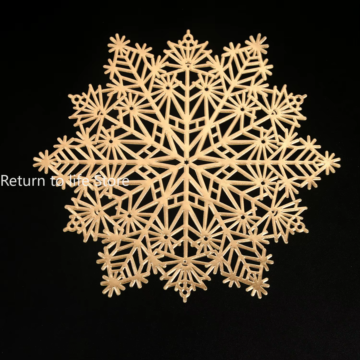 Sous-verre de tasse de flocon de neige de Noël