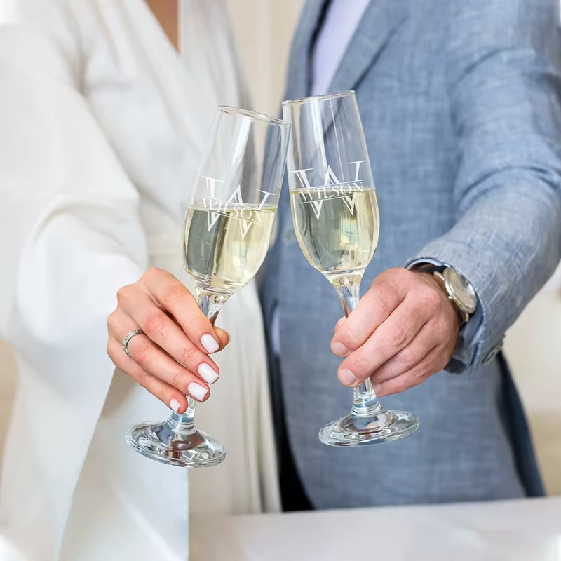 Flûte à Champagne personnalisée pour mariage