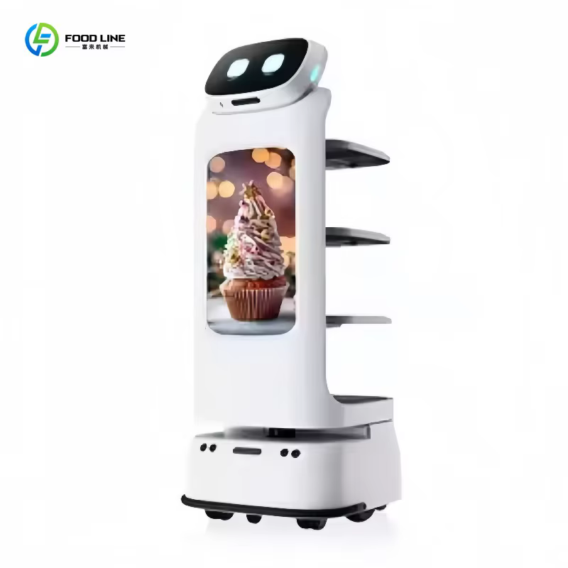 Robot de service de restaurant Business Boost, robot serveur autonome, robot de transport de nourriture pour buffet de hot pot