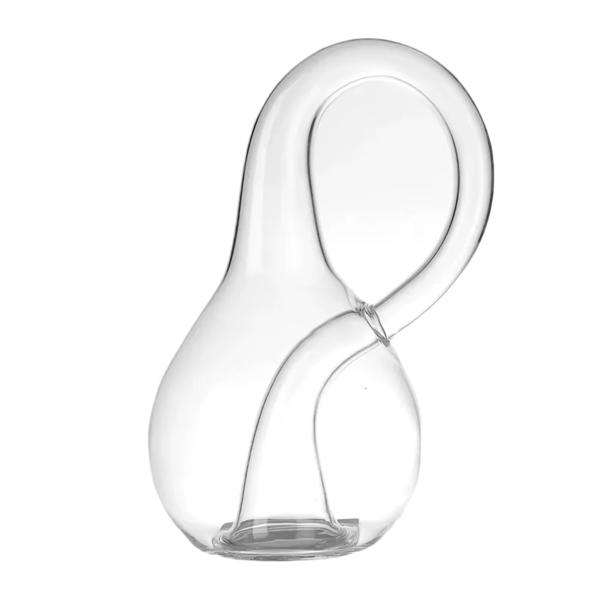 Bouteilles Klein décoratives en verre transparent pour salon