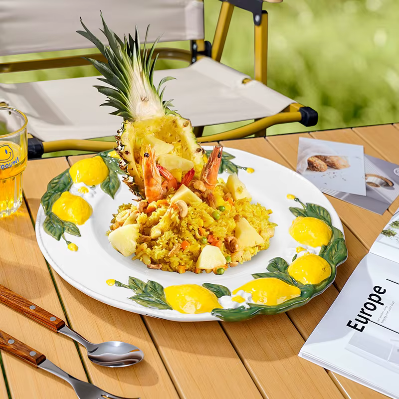 Assiette en céramique personnalisée de Style européen