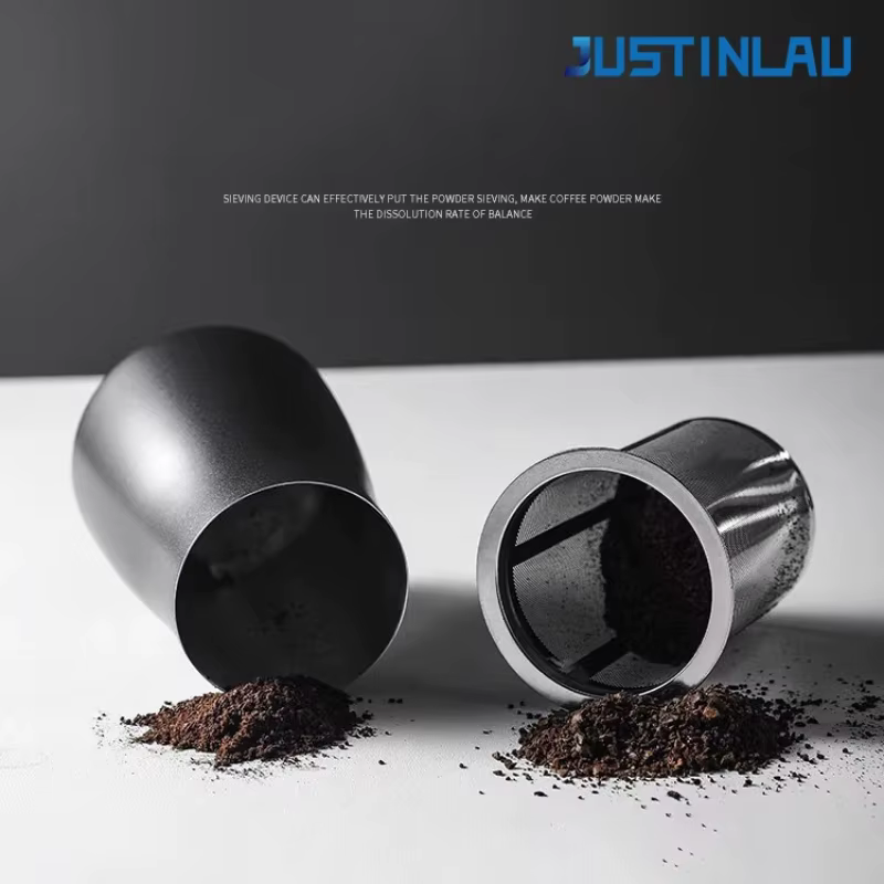 JUSTINLAU 3 en 1 café filtre à poudre tasses
