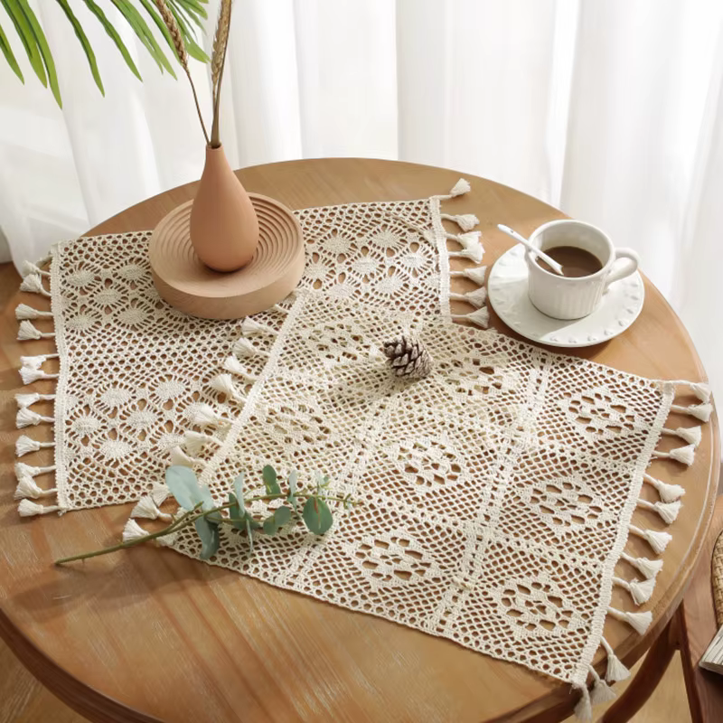 Sets de table bohèmes beiges
