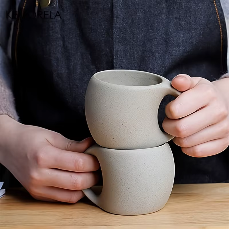 Tasses à café en céramique avec Design artistique moucheté