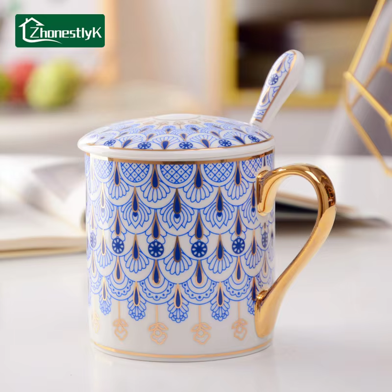 Tasse à café en céramique de style britannique créatif