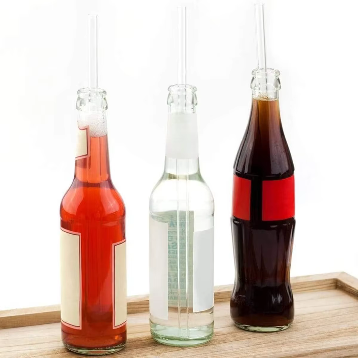 Pailles à boire en verre de 25cm de Long