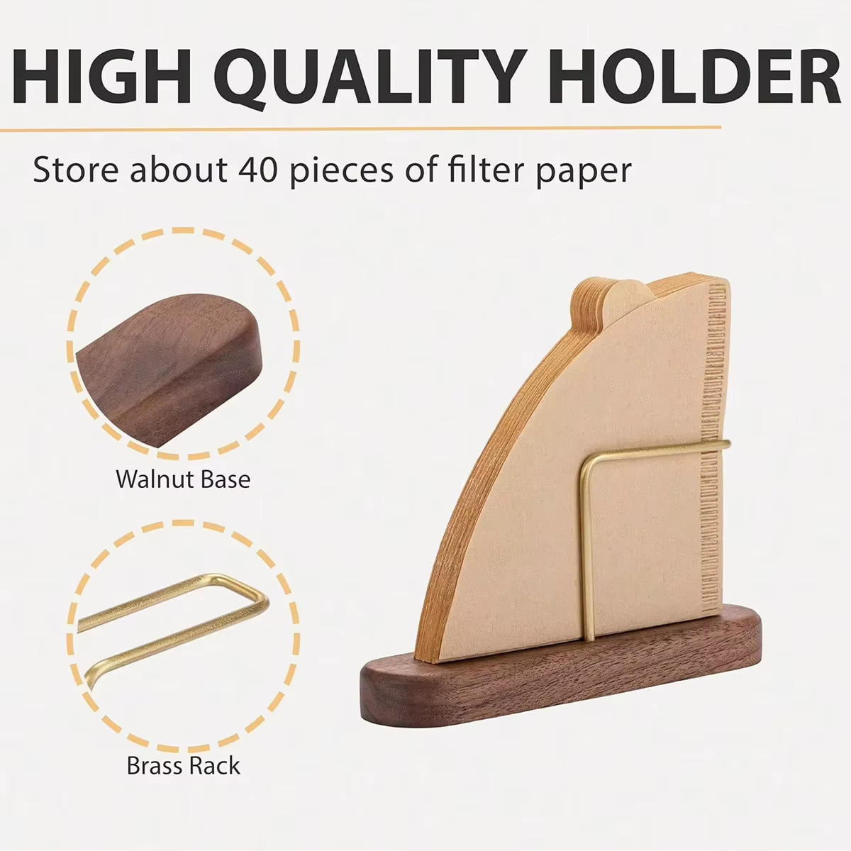 Porte-papier filtre à café