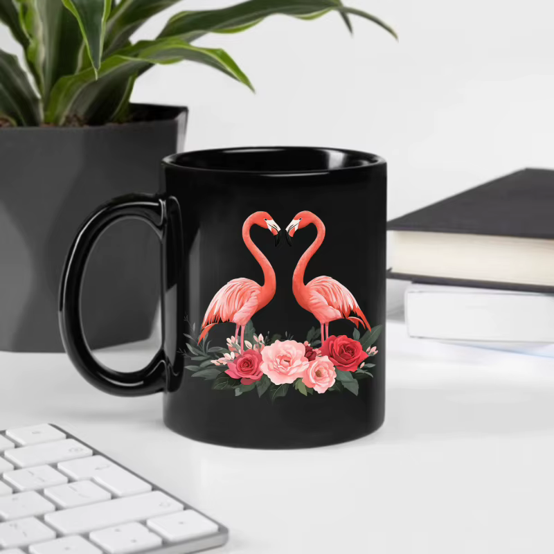 Tasse en céramique flamant rose