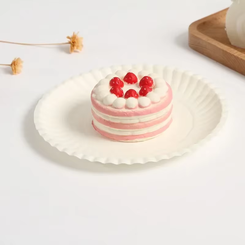 Assiettes rondes en papier jetables de 6 pouces