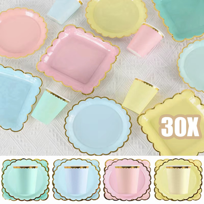 Assiettes de fête jetables