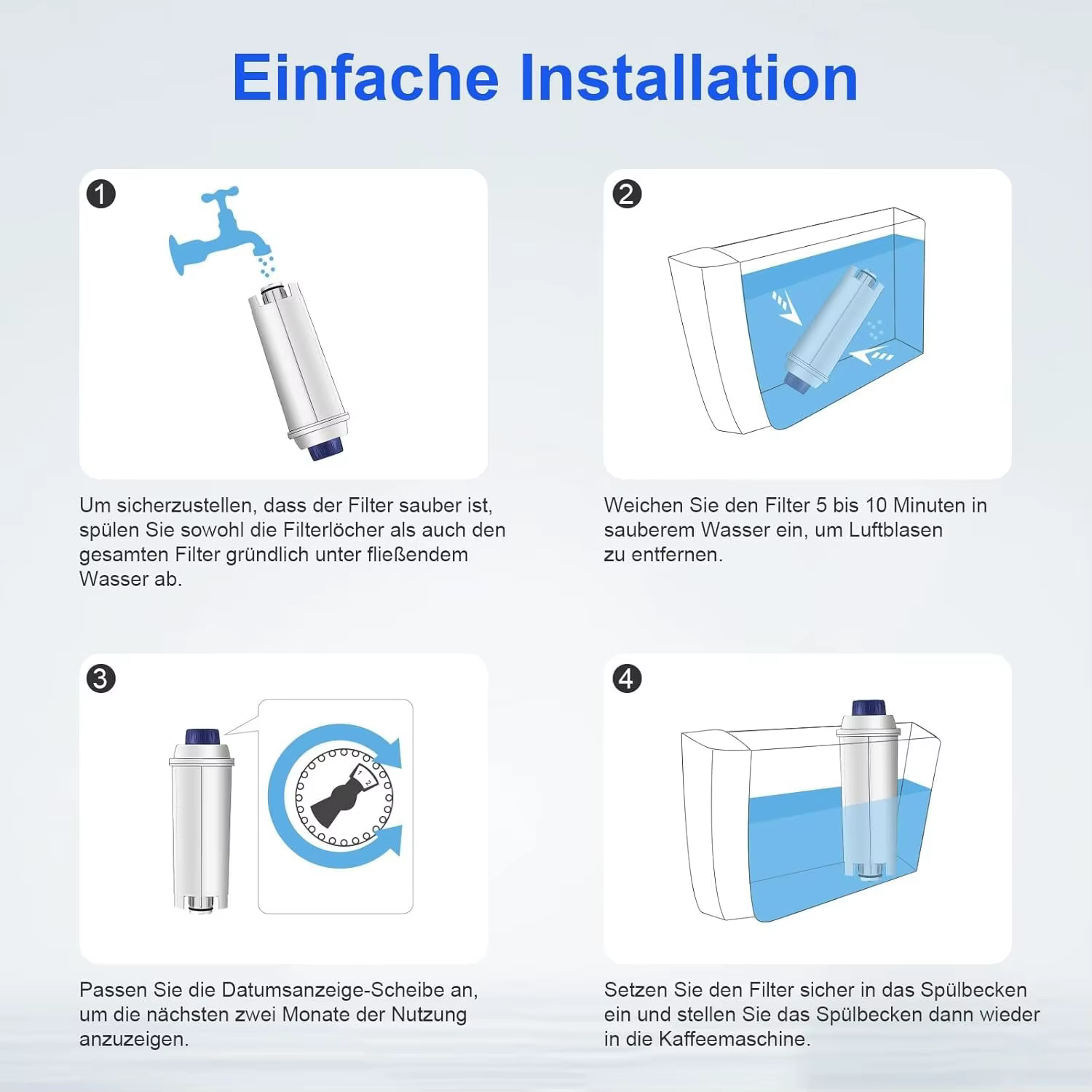 Filtre à eau de remplacement pour Machines à café Delonghi
