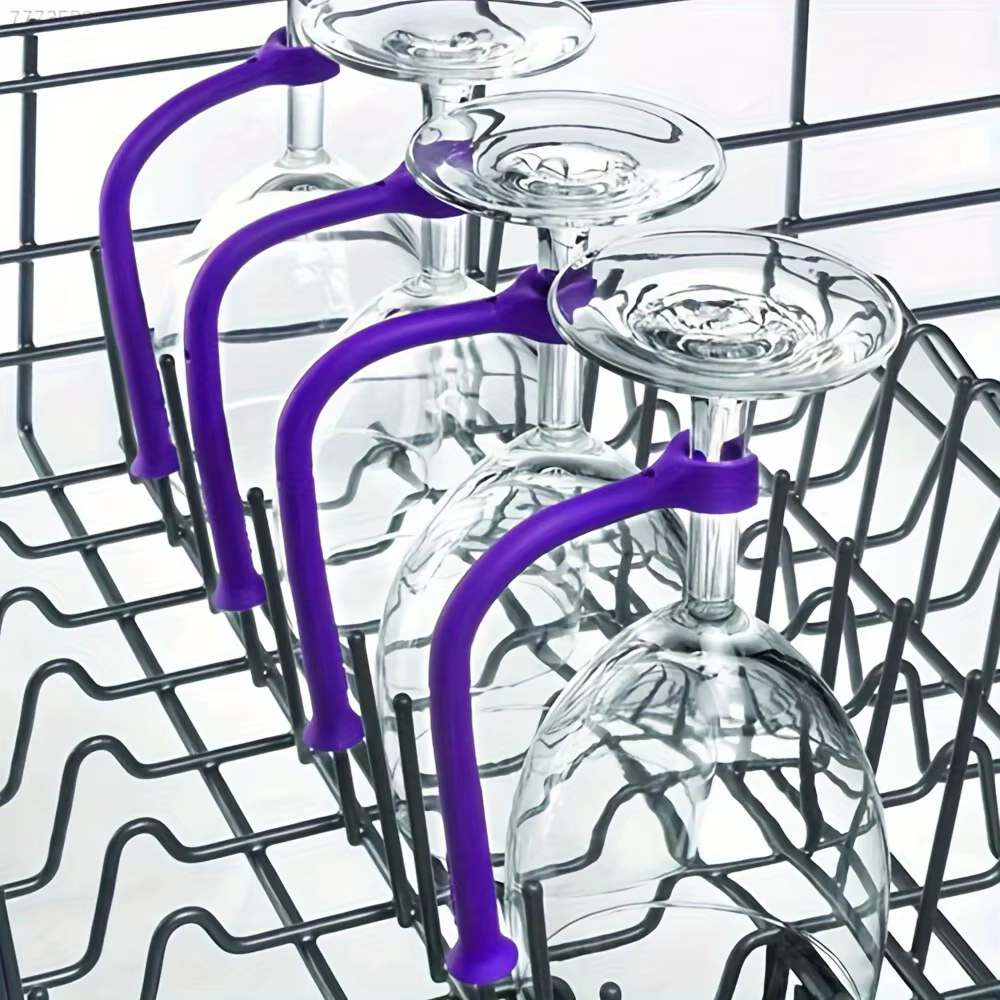 Supports flexibles pour verres à vin hauts