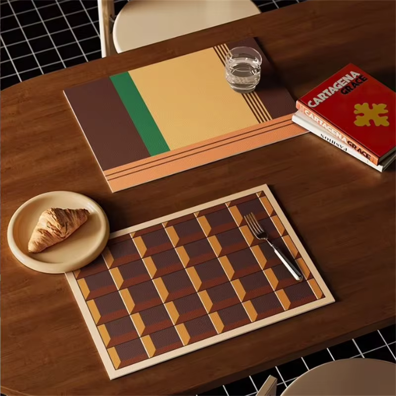 Set de table en cuir style antique 30x45CM