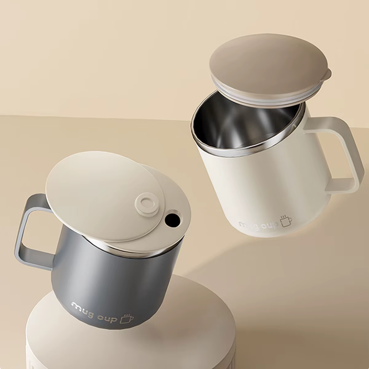 Tasse à café isolée de 400ML avec couvercle